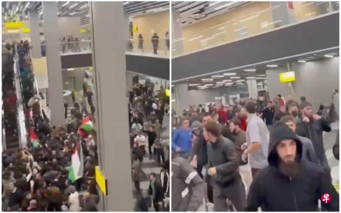 传以色列飞机降落 反以示威者硬闯俄达吉斯坦机场