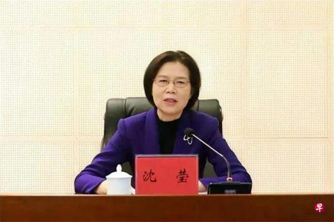 沈莹任中共江苏省委副书记