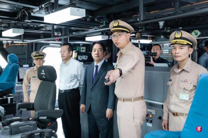 上台后首登军舰视导 赖清德期许台军守护海疆安全