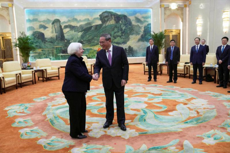 美国财长耶伦今年4月访问中国时,曾敦促中国官员停止向全球市场倾销廉价清洁能源产品。