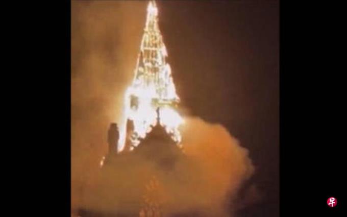 法国北部19世纪教堂失火 一名涉案男子遭拘留