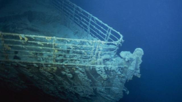 泰坦尼克号水下残骸