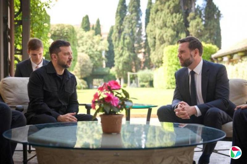 白宫争吵以来首次 泽连斯基和万斯举行会谈