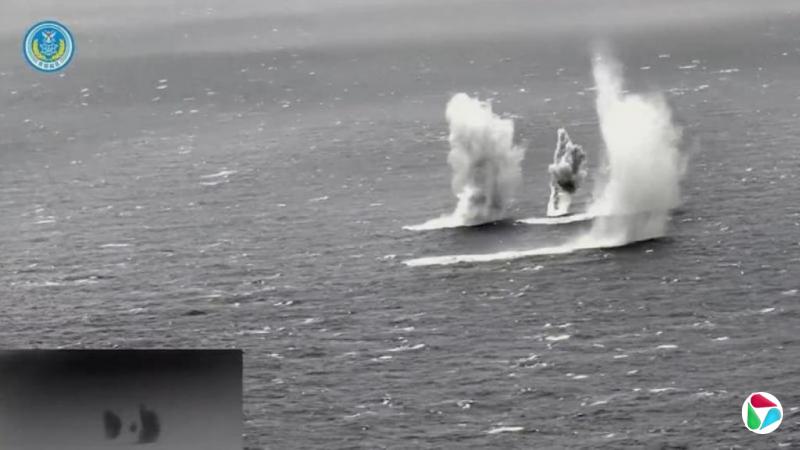 台湾通报中国大陆实弹射击落弹散布在台24海里线周边