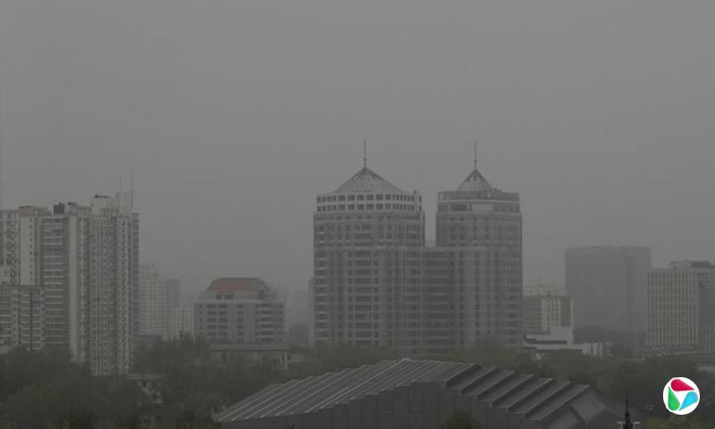 北京发布大风、沙尘蓝色预警信号