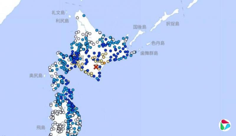 日本北海道发生6.1级地震 部分交通停运