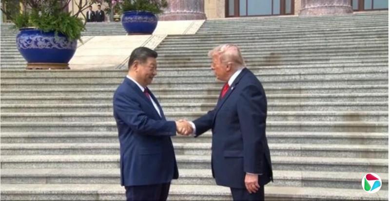 习近平举行仪式欢迎特朗普访华