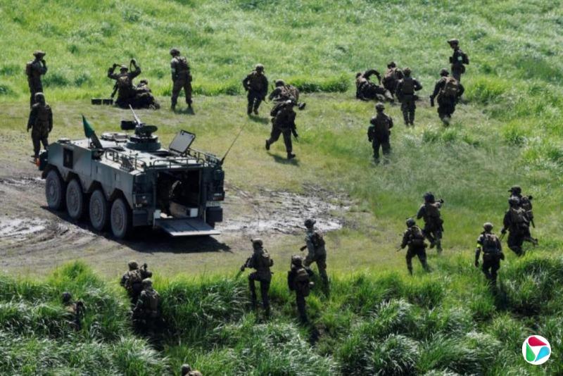 “坚毅之龙”日美联合射击训练向媒体开放