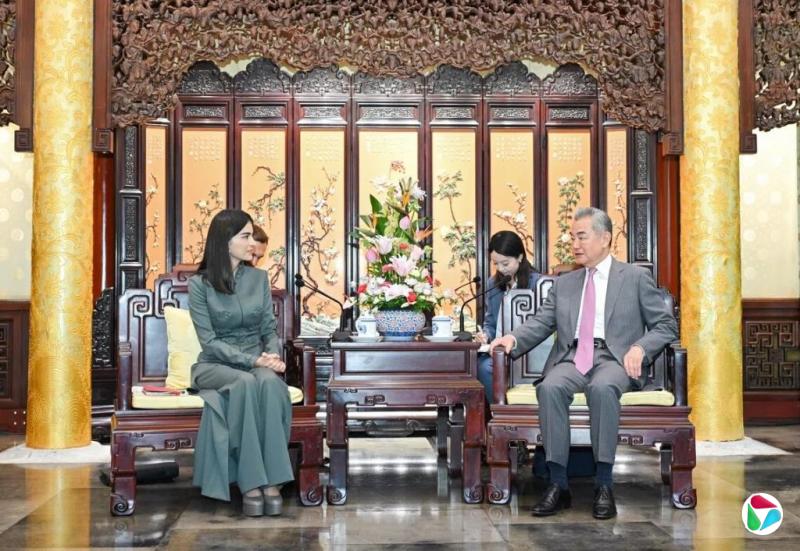 王毅会乌兹别克第一千金:愿推进两国能源矿产合作