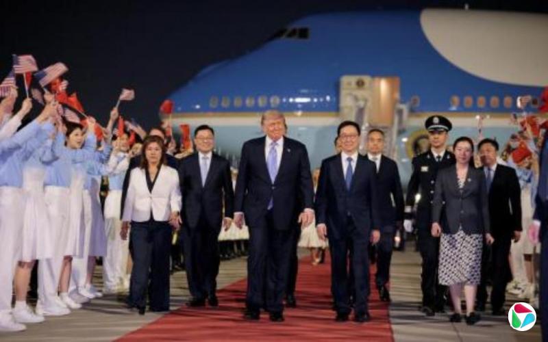 港媒:习近平抵达华府时 特朗普亲自迎接