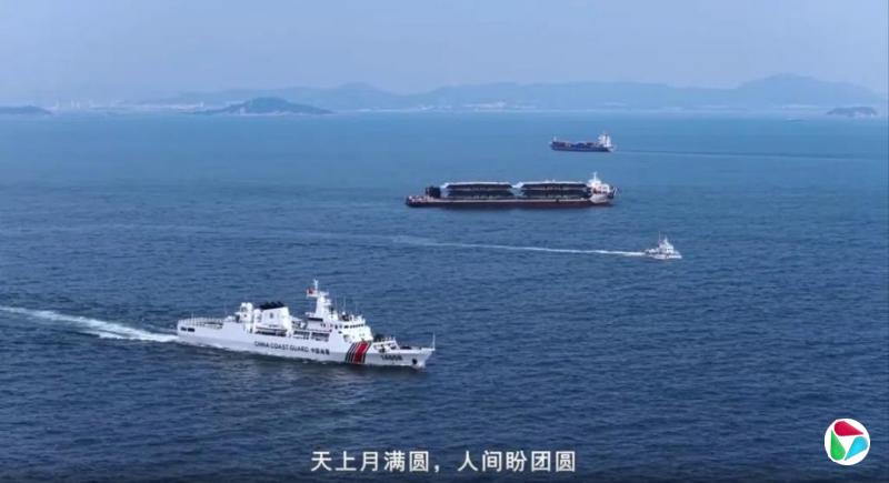 大陆海警金门水域巡查 向台船只喊话盼早日团圆