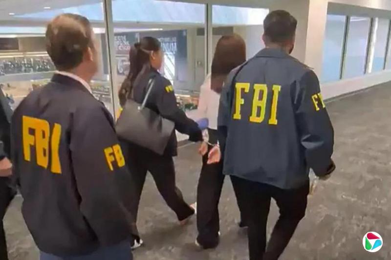 被控当中国政府代理人 张婉莹在美国联邦法院出庭
